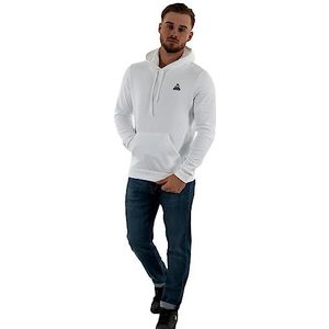 Le Coq Sportif Seizoen 1 Hoody nr. 1 M New Optical White Sweatshirt met capuchon, uniseks, Nieuw optisch wit, S