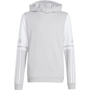 adidas Uniseks-Kind SQUADRA25 SWEAT HOODY KIDS, team light grey/white, 7-8 Years