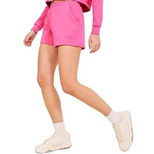 Jack & Jones Jjxx Jxabbie Hw RLX Every Brush damesshort, Carmine Rose/Print: Magenta Jjxx logo, XL