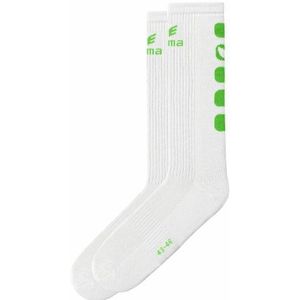 Erima Classic 5-C sokken, wit/groen, 35-38