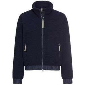 camel active - Teddy Jas - Donkerblauw - Met Opstaande Kraag en Tweewegsritssluiting