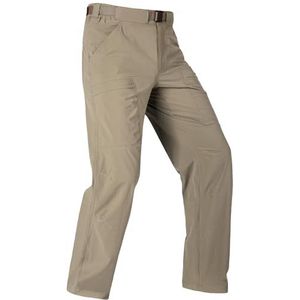 FREE SOLDIER Cargobroek voor heren met riem, licht, waterdicht en sneldrogend, van nylon spandex, Zand, 46 NL