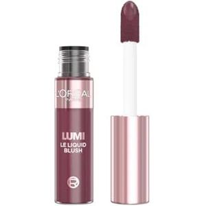 L'Oréal Paris Vloeibare blush met een fris glinsterende kleurglans, voor alle huidtypes, kleurintensieve glow, Lumi Le Liquid Blush, Glowy Cool Berry 645, 10 ml