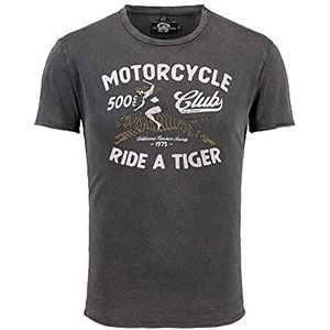 KEY LARGO Heren Ride A Tiger Ronde T-shirt