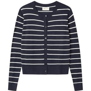 Springfield Nieuw structuurhemd met boomborduurwerk, marineblauw, maat S