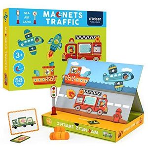 Andreu Toys - Magneten Traffic Magneten en speelgoed, magnetisch, meerkleurig (MD1040)
