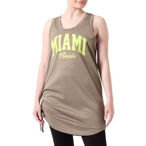 Champion Legacy American Summer W - Relaxed S/L Poly-Mesh Tanktop, moddergrijs, M Dames SS24, modder grijs, M