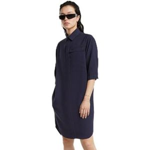 G-Star RAW Cargo Tunic Dress Short Sleeve, blauw (Osaka Blue D25245-d714-3873), L