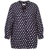 Seidensticker - Damesblouse - Donkerblauw - Regular Fit - 3/4-mouw - 100% Viscose