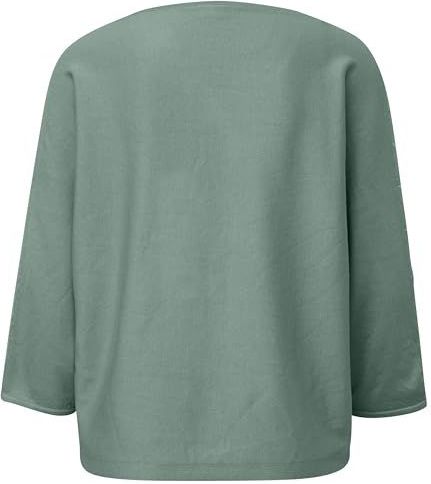 s.Oliver - 2150019 - Damestrui - Groen - 3/4 Mouwen - Regular Fit