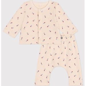 Petit Bateau Unisex Baby A0CGX 2-delige set, ecru/meerkleurig, 6 maanden, ecru/meerkleurig, 6 Maanden