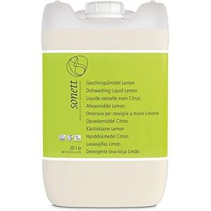 Sonett Afwasmiddel Lemon: voor het afwassen met de hand, puur plantaardige oppervlakteactieve stoffen