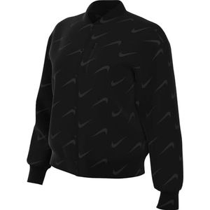 Nike Destroyer oversized damesjack met monogram - Zwart
