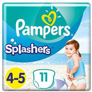 Pampers Splashers - Wegwerpbare Zwemluiers Maat 4-5 (9-15 Kg) - 11 Stuks