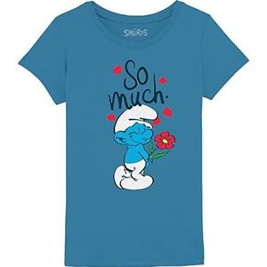 Les Schtroumpfs GISMURFTS006 T-shirt, aqua, 12 jaar, Aqua, 12 Jaren