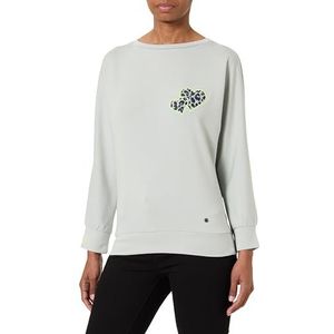 KEY LARGO WSW Leopard Round Sweatshirt voor dames, Zilver (1107), S