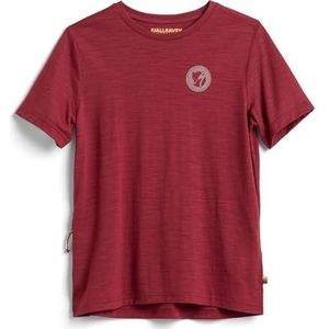 Fjällräven Wool Dames Outdoor T-Shirt, Pomegranate Red, XL, POMEGRANATE RED, XL