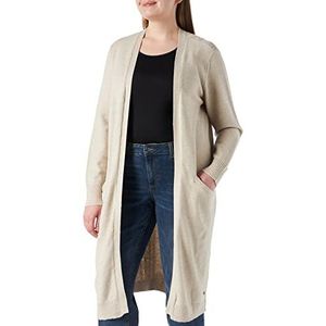 Cream CRDela Long Knit Cardigan Sweater, Silver, Gr. S dames