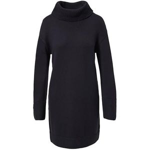 Jurk - Effen - Katoen - Col - Lange Mouw - Normale Pasvorm