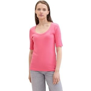 TOM TAILOR T-shirt voor dames, 15799 - Carmine Pink, XXL
