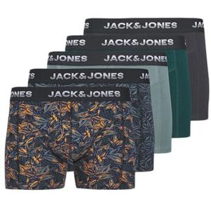 JACK & JONES Junior Jacmaxwell Trunks voor heren, verpakking van 5 stuks, Goblin Blue, Numeric_128 (verpakking van 5 stuks), Goopenhablauw, numeric_128