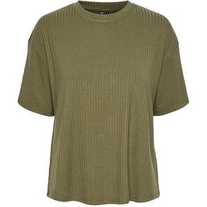 PIECES Pckylie Ss Oversized Tee Noos T-shirt voor dames, diep lichen green, M