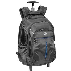 PEDEA Business Rugzak-Trolley ""Premium"" Laptoptrolley tot 17,3 inch (43,9 cm) met overnachtingsvak en wielen, zwart