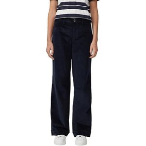 s.Oliver - Broek - Navy - Corduroy - Loosefit - Mid Waist