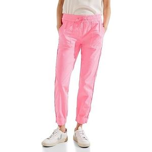 Cecil Joggingbroek voor dames, zacht neon roze, XL x 28L