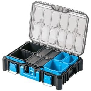 Högert Technik - Hoge koffer-organizer HTM, 5 functionele kopjes, metalen scharnieren, bestand tegen beschadigingen, bescherming tegen vocht en stof, modulaire opbouw - HT7G508