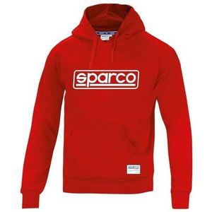Sparco 01315RS3L Sweatshirt Frame Maat L Rood, Unisex, Volwassenen, Meerkleurig, 42/50 EU, 50 hojas, Large