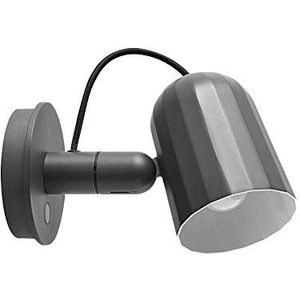 HAY Noc Wall Button wandlamp donkergrijs, 14cm