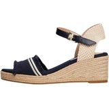 Sandaal - Gestreept - Gerecycled Materiaal - Verstelbare Riemen - Sleehak