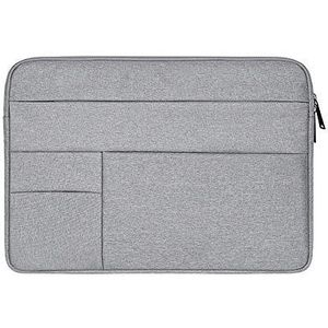 Baomasir Sleeve Case Oxford stof waterafstotend laptophoes compatibel 13-13,3 inch MacBook Pro/Air, multi-object-tas, grote capaciteit, grijs