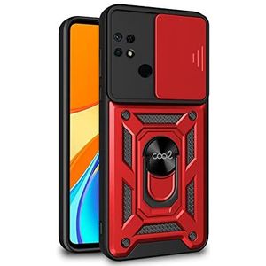 Cool beschermhoes voor Xiaomi Redmi 9C / 10A harde ring, rood