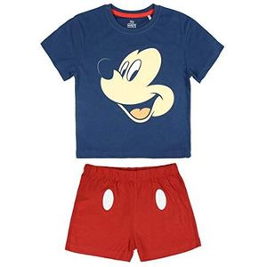 Cerdá Pijama Corto Algodón Mickey tweedelige pyjama voor jongens, blauw (Azul C03), 5 Jaar