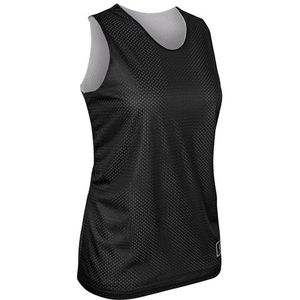 CHAMPRO BBJPWBWS Polyester Omkeerbare Basketbaltrui voor dames, zwart, wit, klein