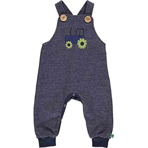 Fred's World by Green Cotton Baby Boys Tractor Applique Spencer and Peutersleepers, Denim Navy, 62, navy, 62 cm