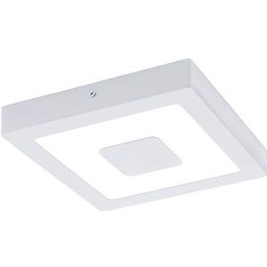EGLO Iphias Led-buitenplafondlamp, 1 lichtpunt, buitenlamp voor muur en plafond, plafondlamp van gegoten aluminium en kunststof, kleur: wit, IP44