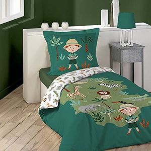Douceur d'Intérieur Leo L'Explorator, 2-delige beddengoedset, 140 x 200 cm, 100% katoen