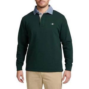 GANT REG Chambray Heavy Rugger, groen, M
