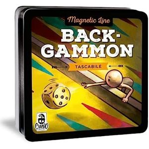 Cranio Creations - Magnetische lijn, backgammon, een grote klassieker in tas- en magneetversie, Italiaanse editie