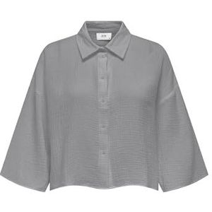 Jdytheis - Overhemd - Cropped - Regular Fit - 3/4 Mouwen - Knoopsluiting