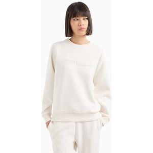 Armani Exchange, Dames, Sweatshirts & Hoodies, Wit, Maat: L Katoen,