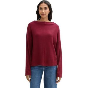 TOM TAILOR Sweatshirt voor dames, 35930 - Deep Red, XL