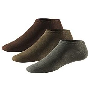 Schiesser Heren 3 Pack herensneakers, gesorteerd 1, 43-46