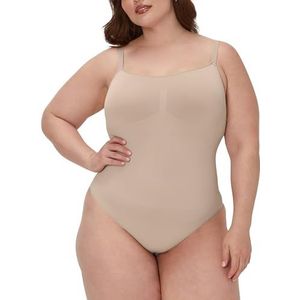 Maidenform Naadloze string bodysuit shapewear, zachte en lichtgewicht stevige controle body shapershapewear bodysuit, Avond Blush, M