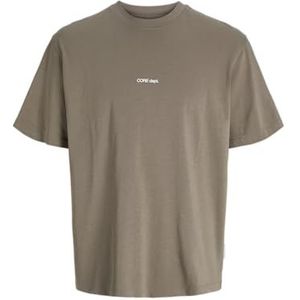 JACK & JONES Jcomotion Graphic Back Tee Ss Crew Neck, Desert Taupe, XL