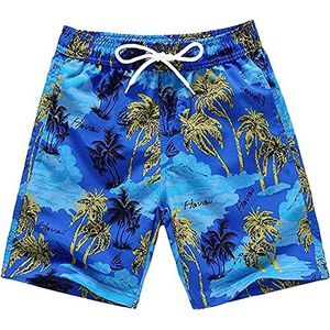 Little Hand Strandzwemshort voor jongens board, Blauw 5, 5-6 Jaren