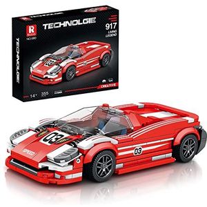 Reobrix Technik 680 speelgoedauto, bouwpakket met klembouwstenen, bouwpakket voor modelauto, racewagen, supersportwagen voor kinderen en volwassenen, 2023 nieuwe collectie, compatibel met Lego (355